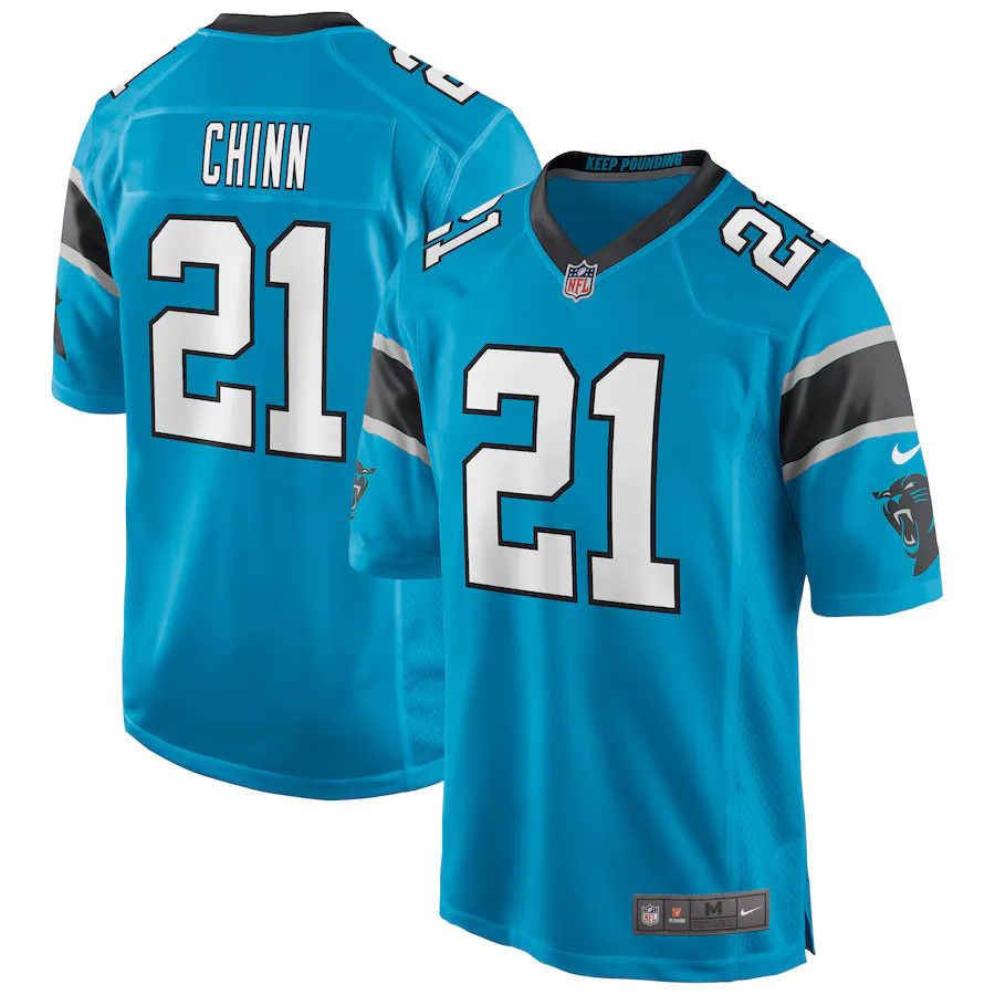 Men Carolina Panthers #21 Jeremy Chinn Nike Blue Game Player NFL Jersey->carolina panthers->NFL Jersey